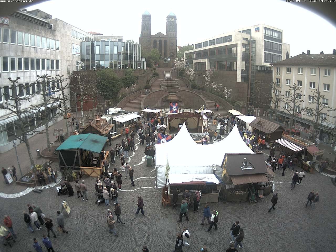 Archiv Foto Webcam Schlossplatz in Pirmansens, Rheinland-Pfalz, Deutschland