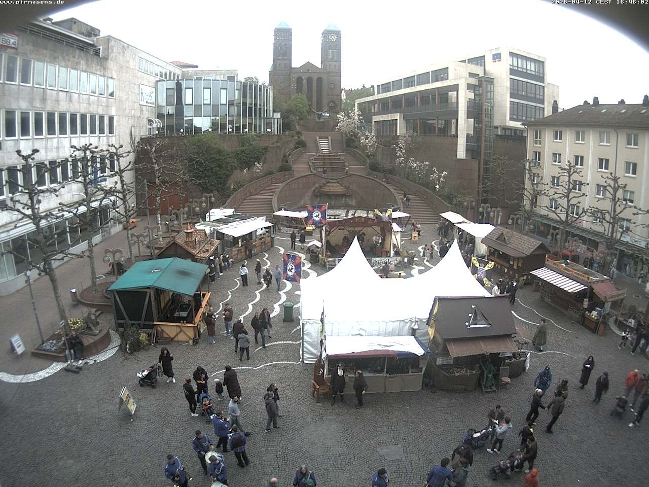 Archiv Foto Webcam Schlossplatz in Pirmansens, Rheinland-Pfalz, Deutschland