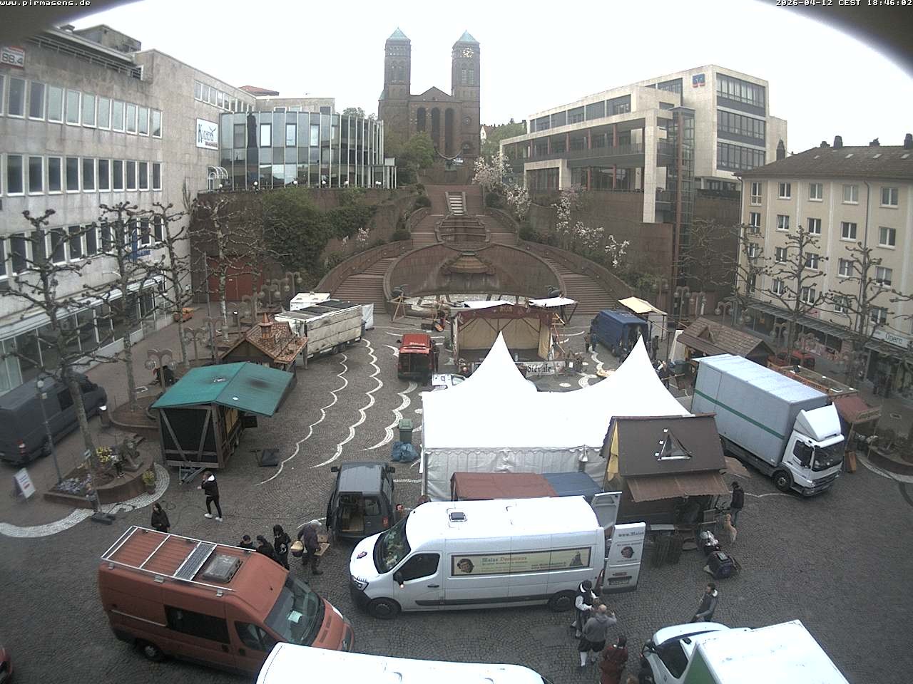 Archiv Foto Webcam Schlossplatz in Pirmansens, Rheinland-Pfalz, Deutschland