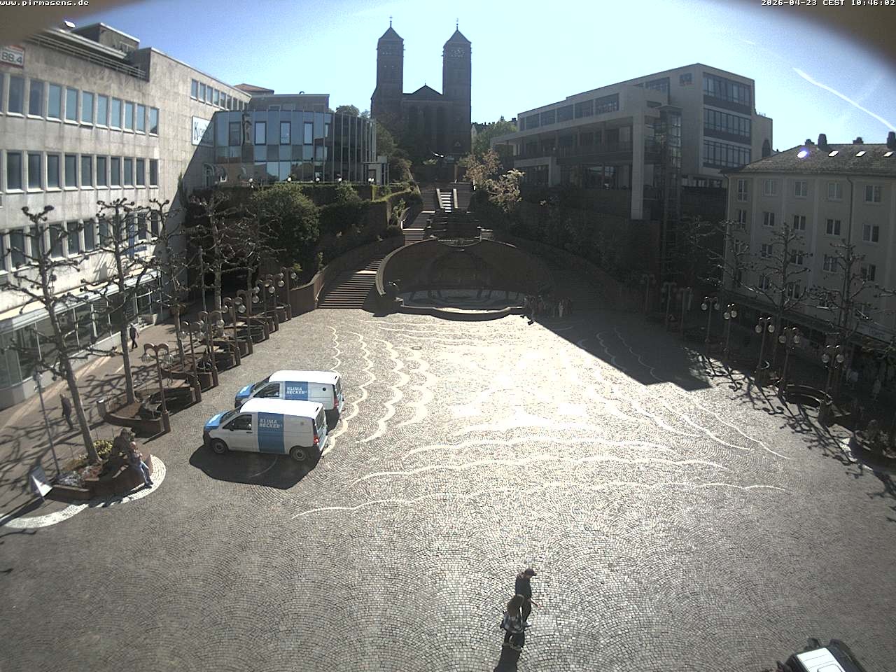 Archiv Foto Webcam Schlossplatz in Pirmansens, Rheinland-Pfalz, Deutschland