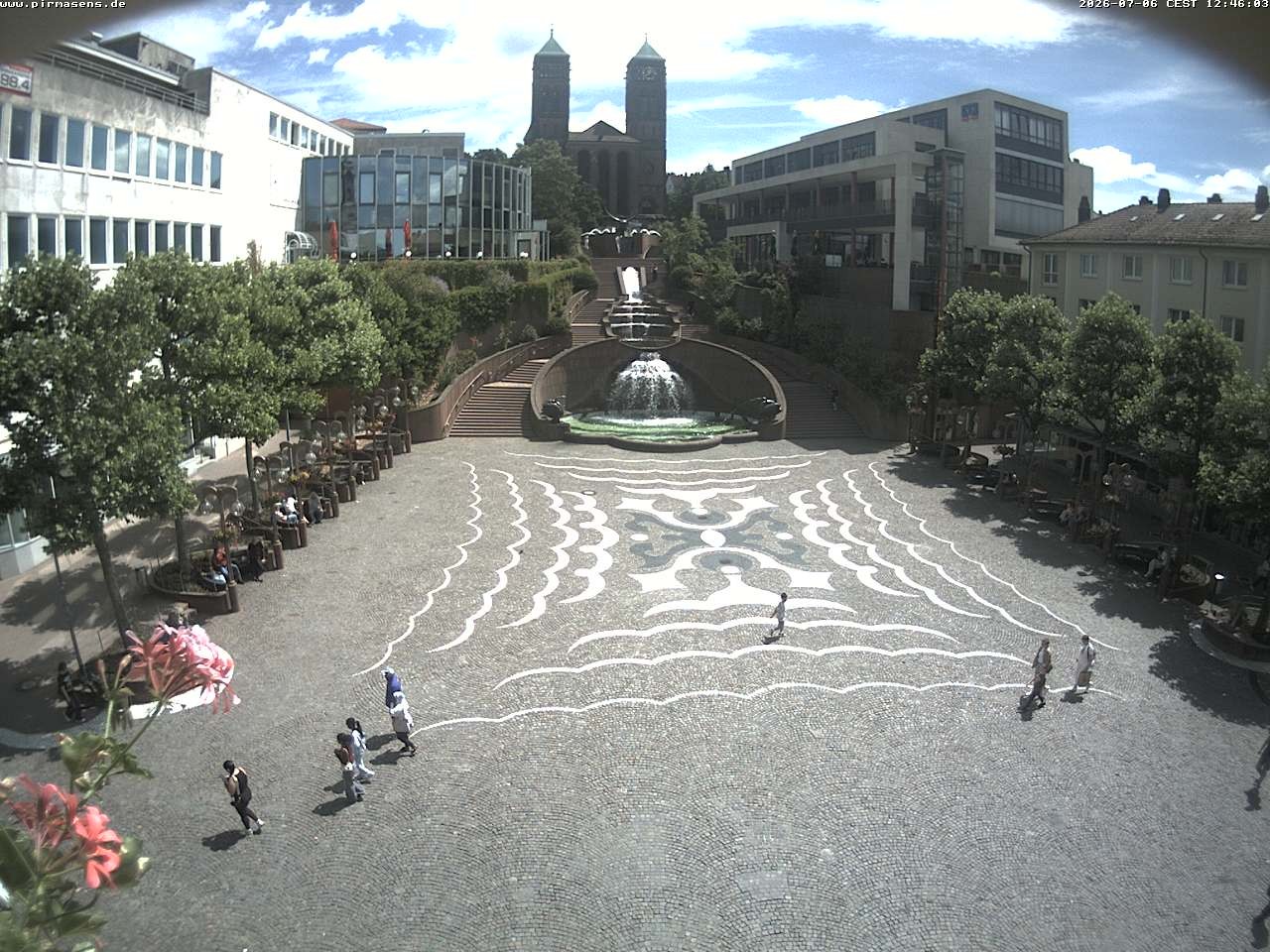 Archiv Foto Webcam Schlossplatz in Pirmansens, Rheinland-Pfalz, Deutschland