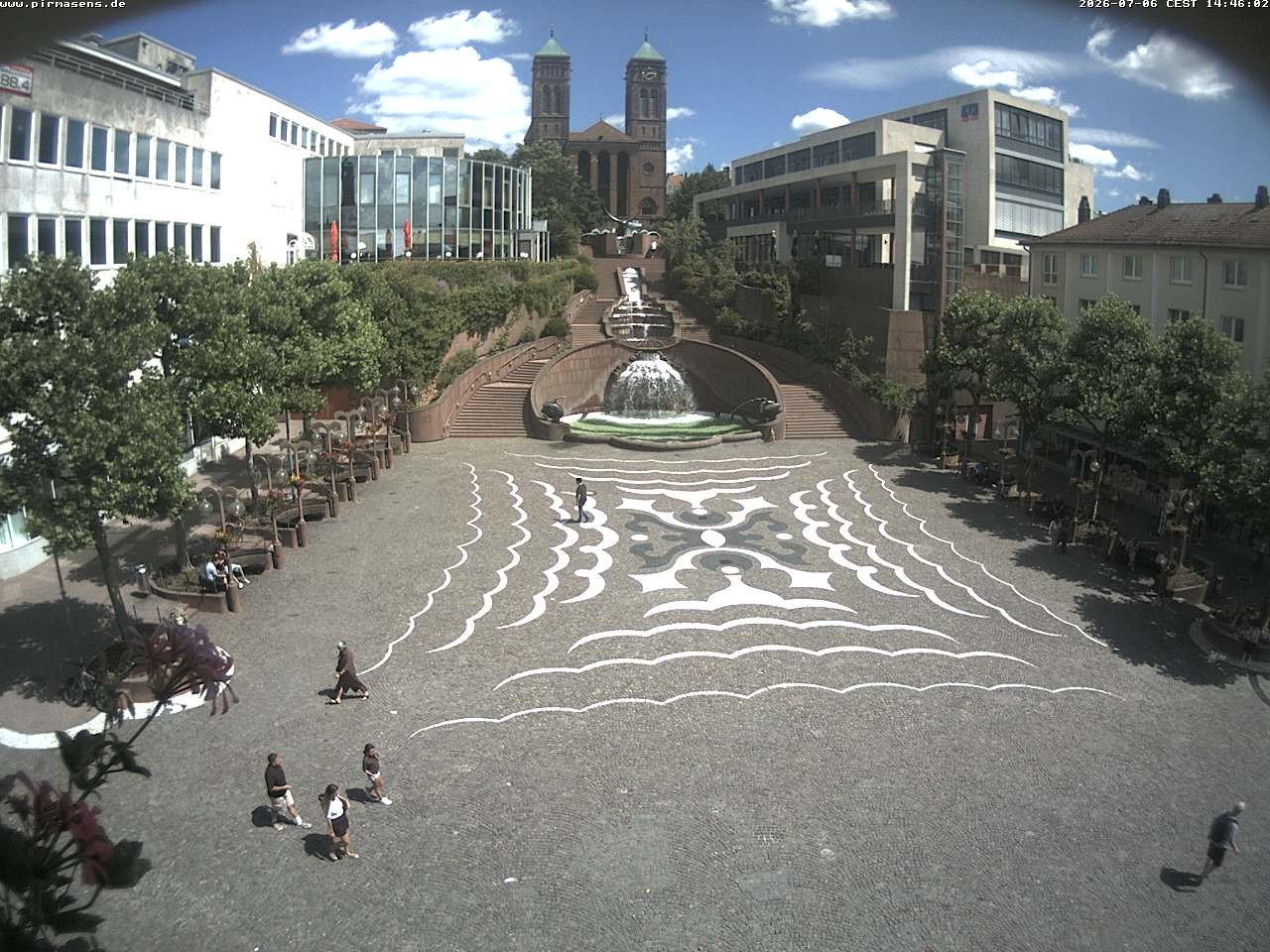 Archiv Foto Webcam Schlossplatz in Pirmansens, Rheinland-Pfalz, Deutschland