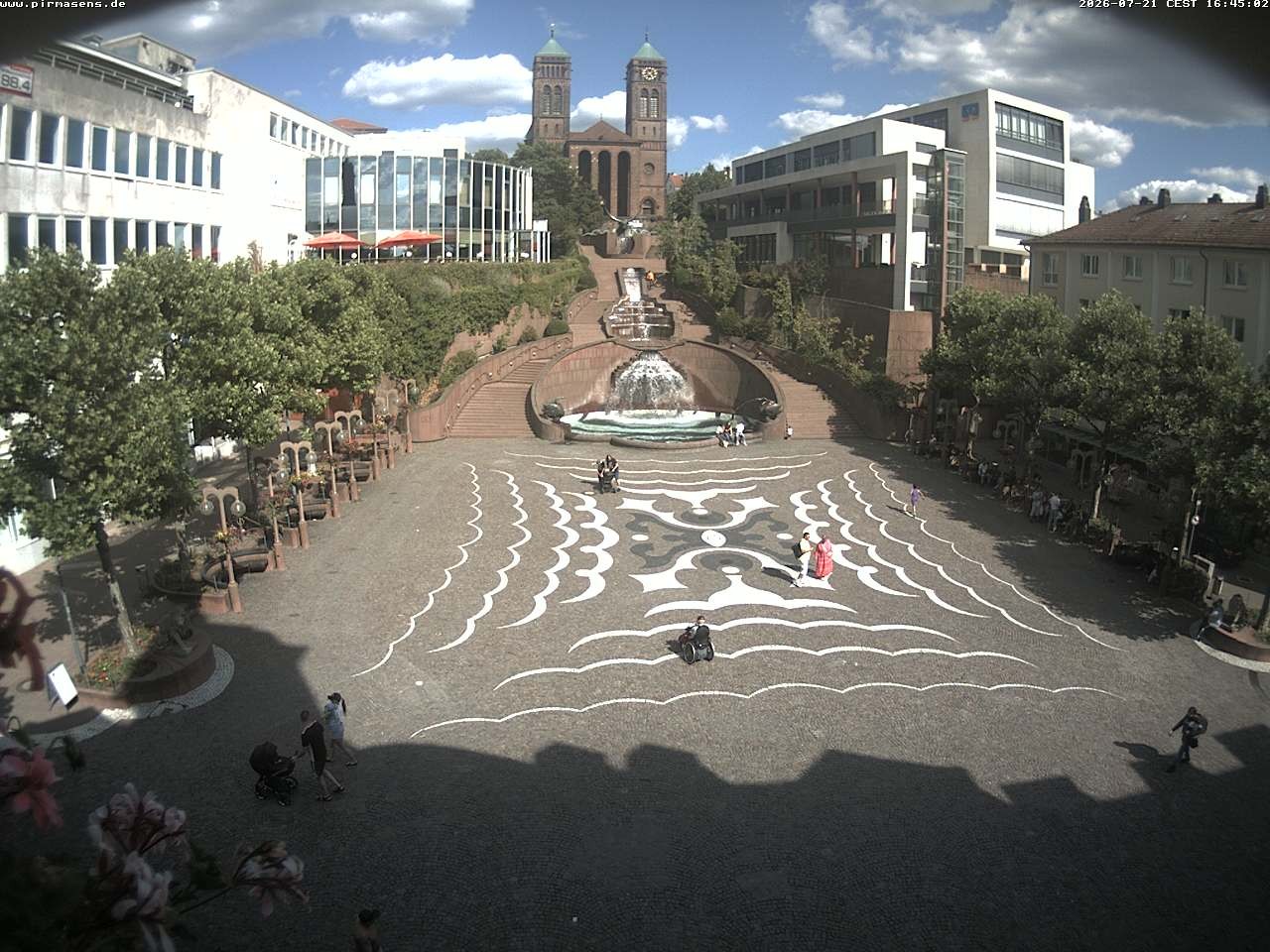 Archiv Foto Webcam Schlossplatz in Pirmansens, Rheinland-Pfalz, Deutschland