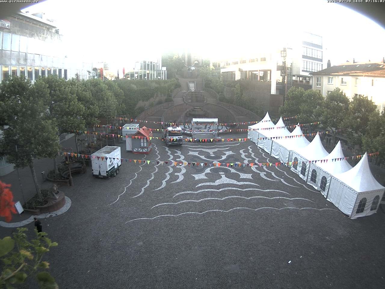 Archiv Foto Webcam Schlossplatz in Pirmansens, Rheinland-Pfalz, Deutschland