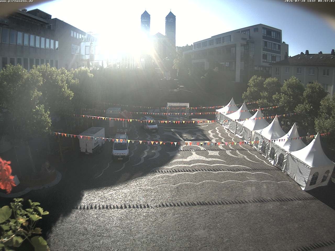 Archiv Foto Webcam Schlossplatz in Pirmansens, Rheinland-Pfalz, Deutschland