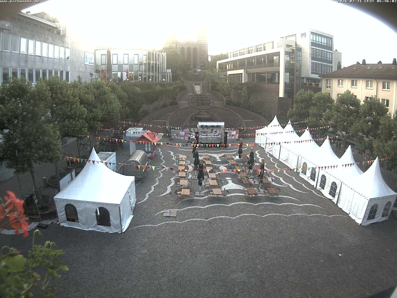 Archiv Foto Webcam Schlossplatz in Pirmansens, Rheinland-Pfalz, Deutschland