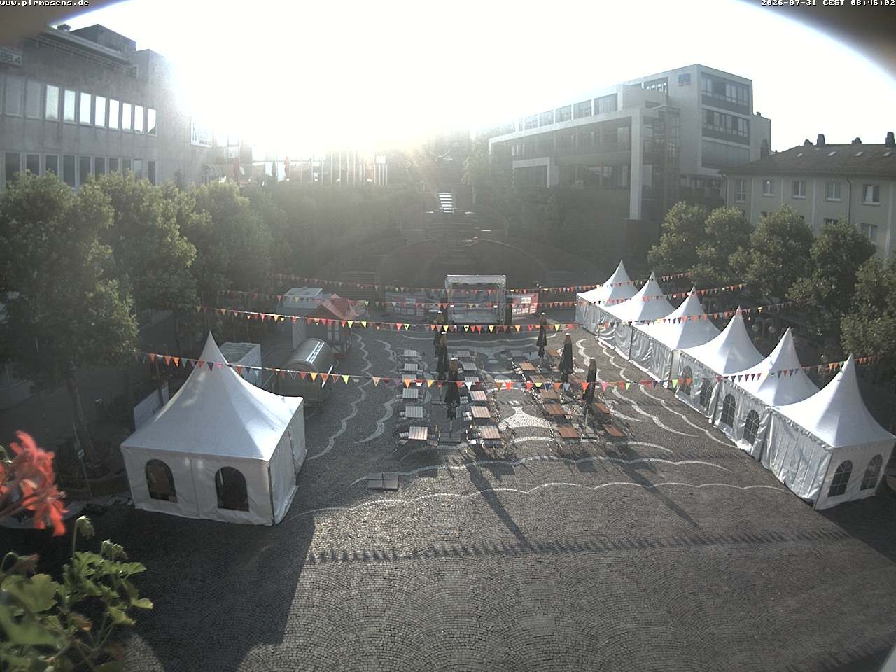 Archiv Foto Webcam Schlossplatz in Pirmansens, Rheinland-Pfalz, Deutschland