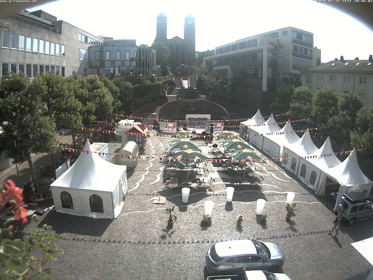 Archiv Foto Webcam Schlossplatz in Pirmansens, Rheinland-Pfalz, Deutschland
