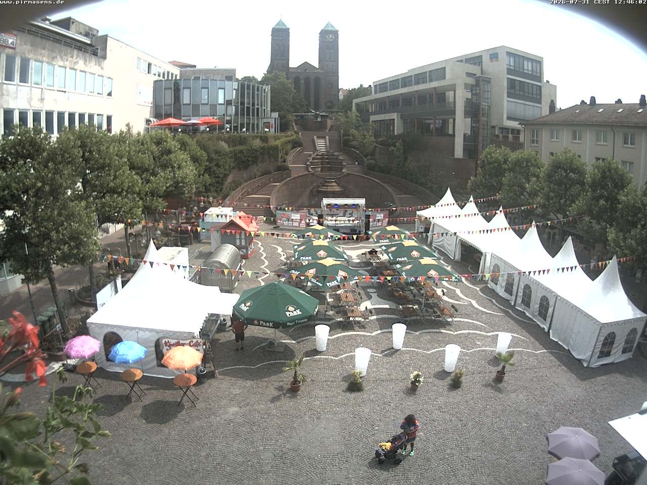 Archiv Foto Webcam Schlossplatz in Pirmansens, Rheinland-Pfalz, Deutschland