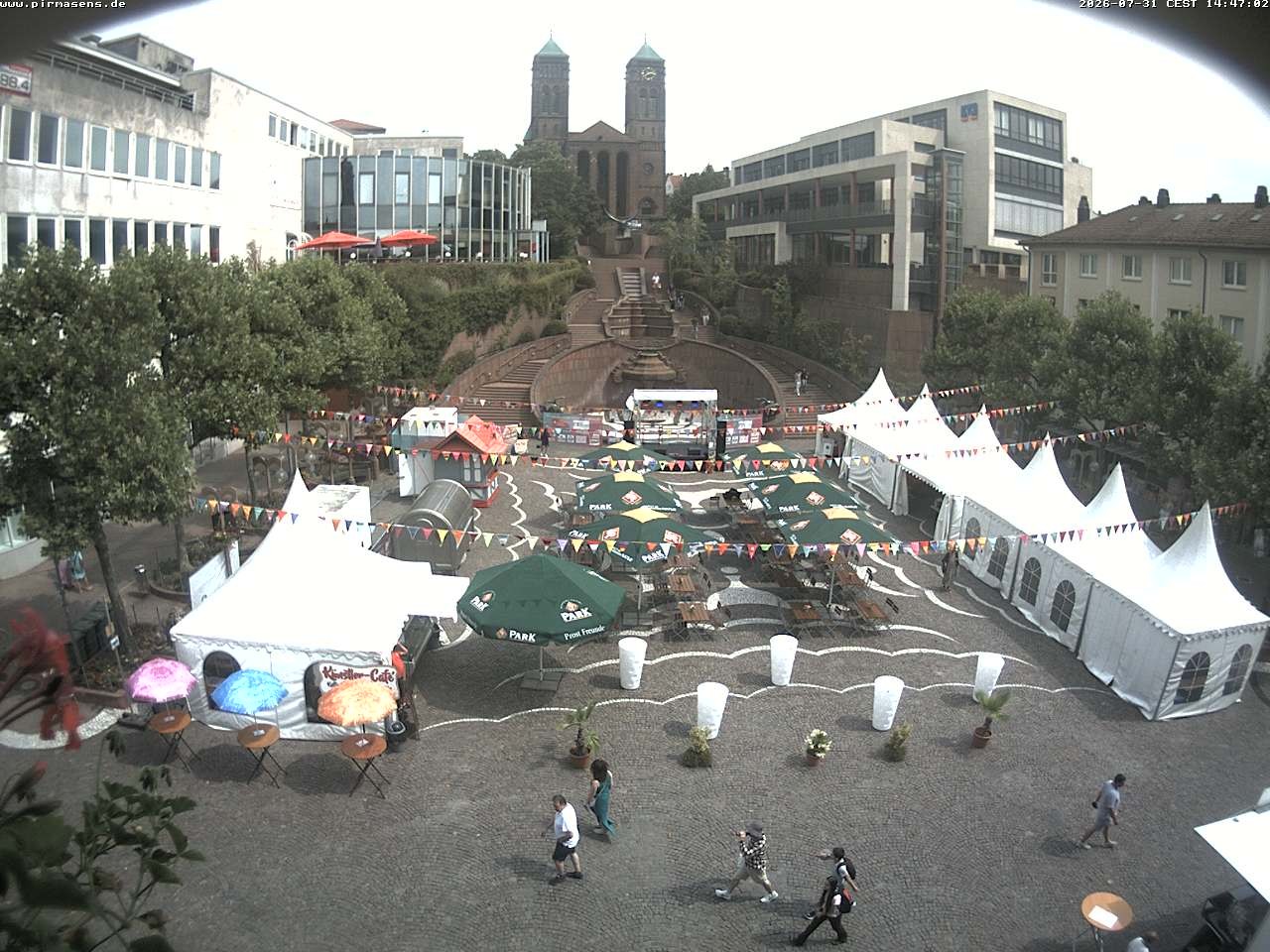 Archiv Foto Webcam Schlossplatz in Pirmansens, Rheinland-Pfalz, Deutschland