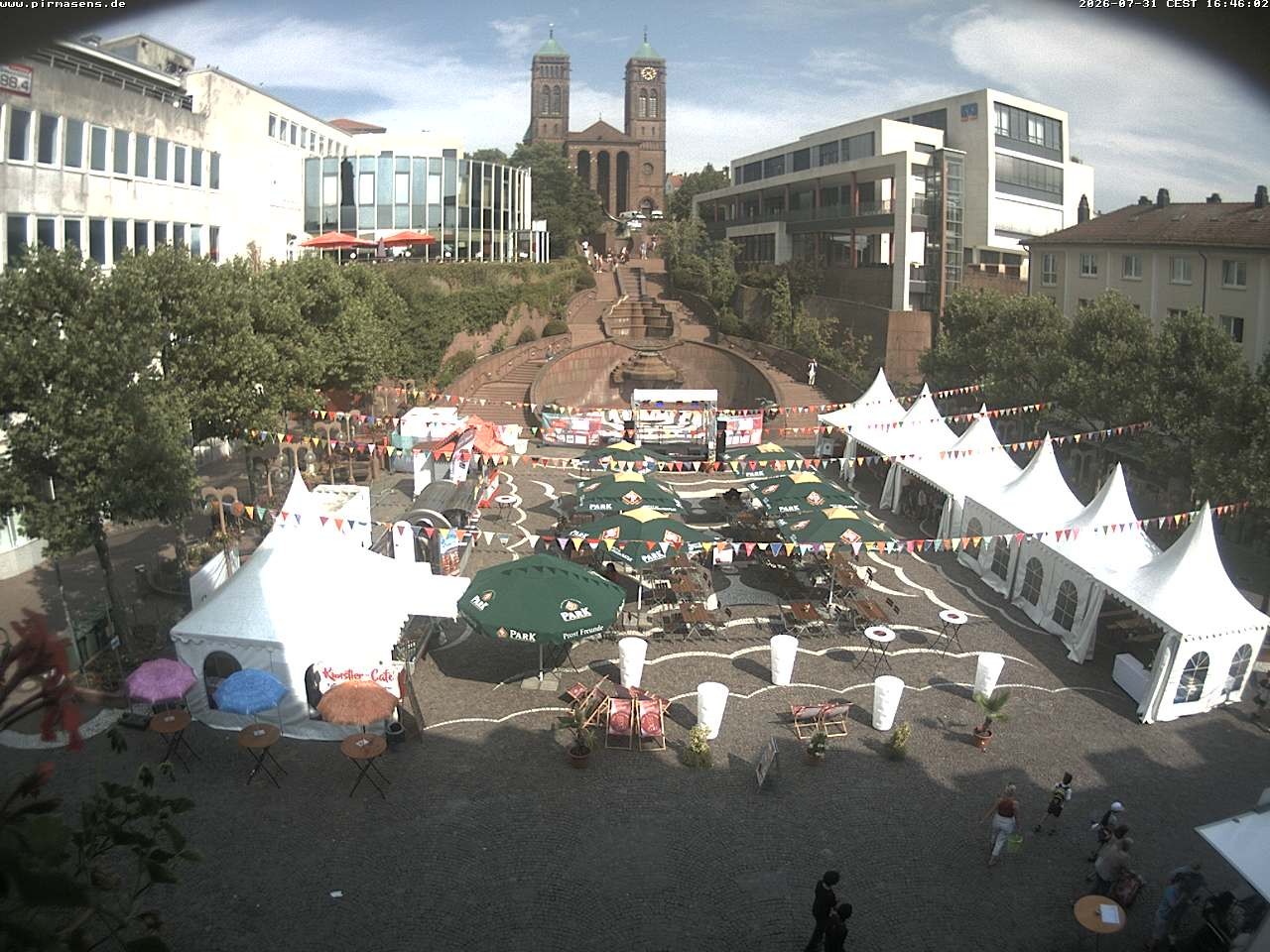 Archiv Foto Webcam Schlossplatz in Pirmansens, Rheinland-Pfalz, Deutschland