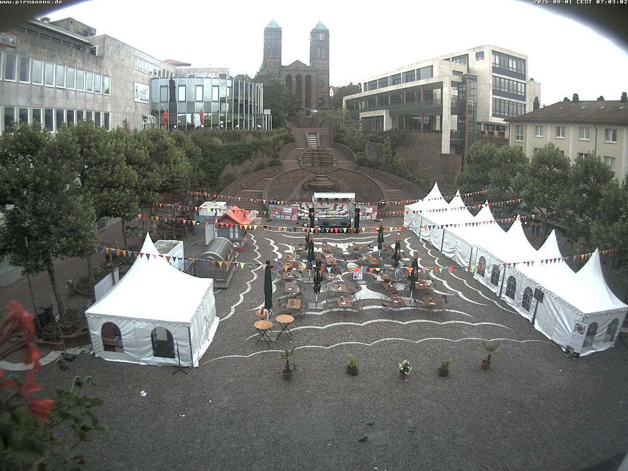 Archiv Foto Webcam Schlossplatz in Pirmansens, Rheinland-Pfalz, Deutschland