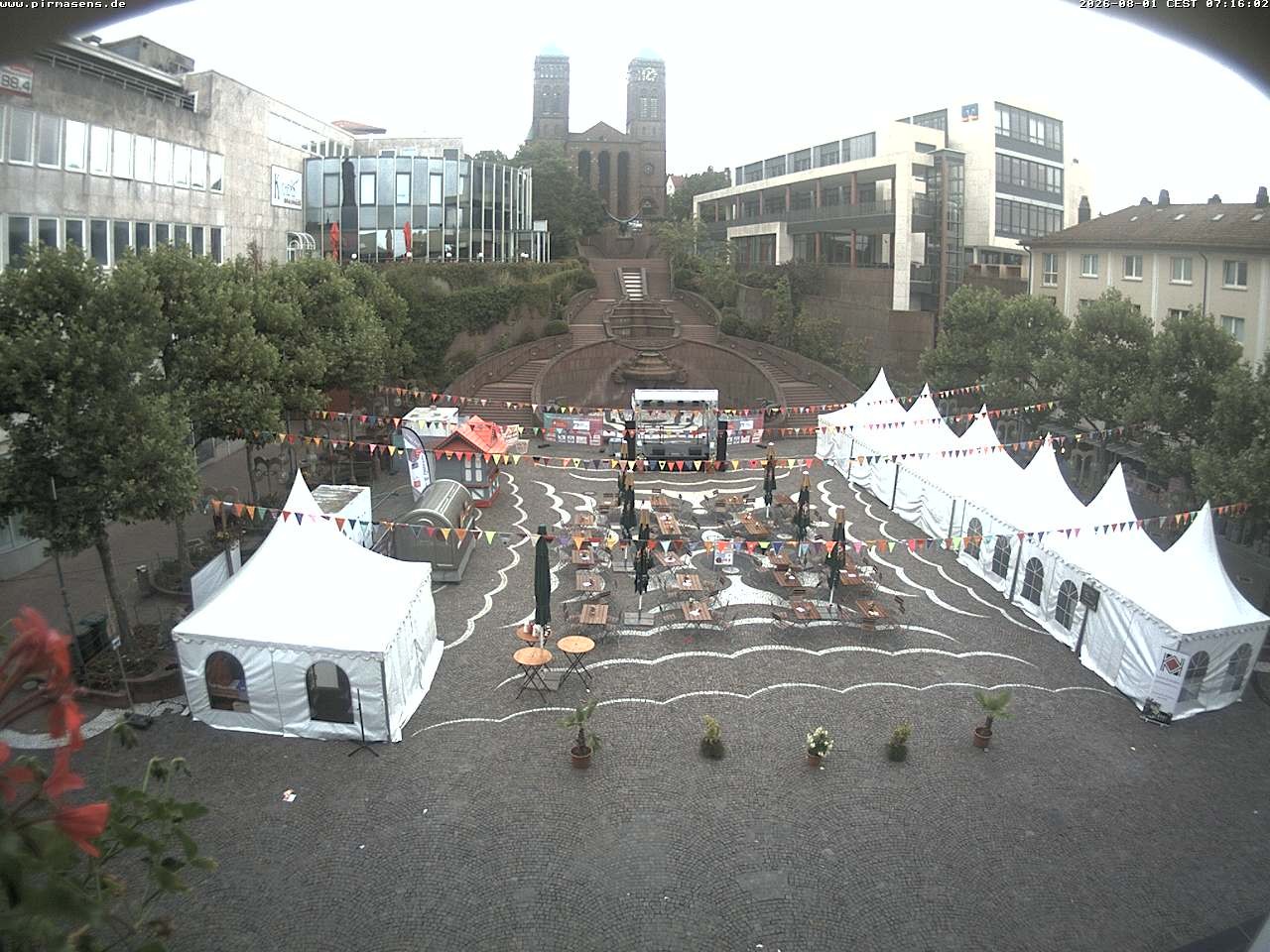 Archiv Foto Webcam Schlossplatz in Pirmansens, Rheinland-Pfalz, Deutschland