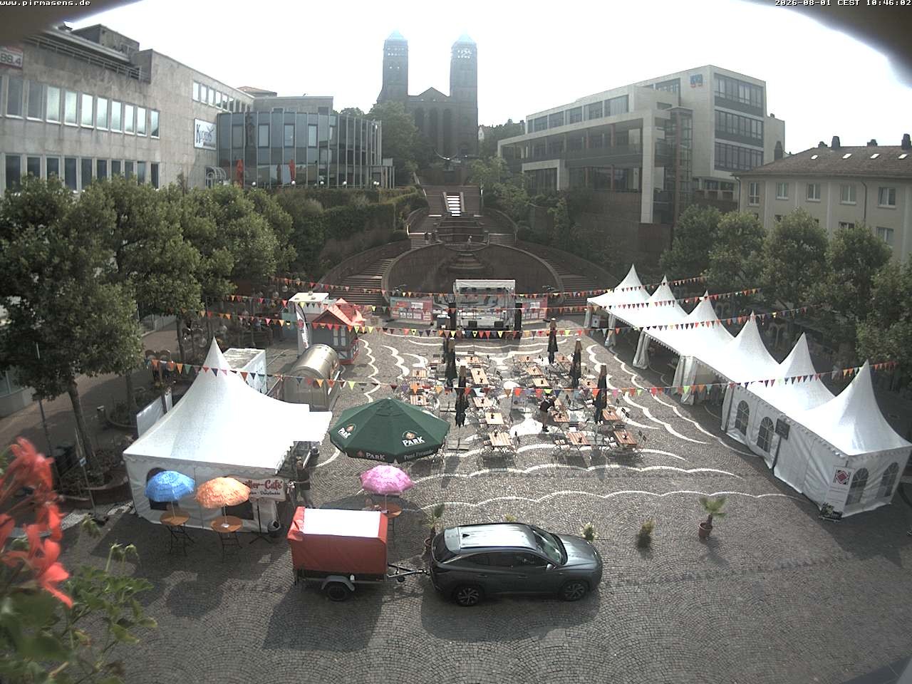 Archiv Foto Webcam Schlossplatz in Pirmansens, Rheinland-Pfalz, Deutschland