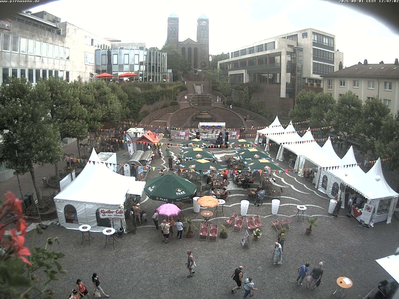 Archiv Foto Webcam Schlossplatz in Pirmansens, Rheinland-Pfalz, Deutschland