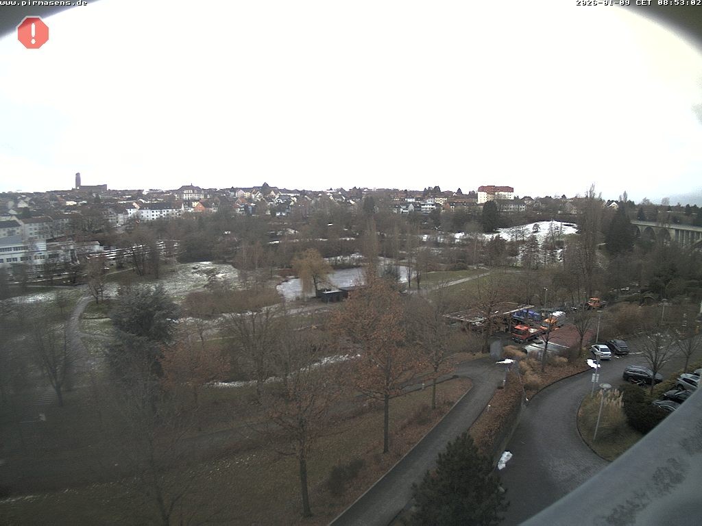 Archiv Foto Webcam Pirmasens - Blick vom Museum Dynamikum auf den Strecktalpark
