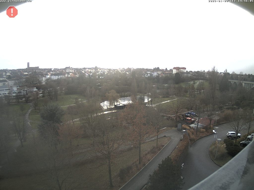 Archiv Foto Webcam Pirmasens - Blick vom Museum Dynamikum auf den Strecktalpark