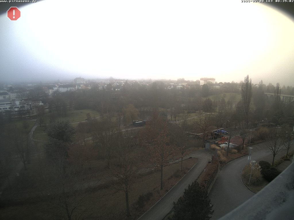 Archiv Foto Webcam Pirmasens - Blick vom Museum Dynamikum auf den Strecktalpark