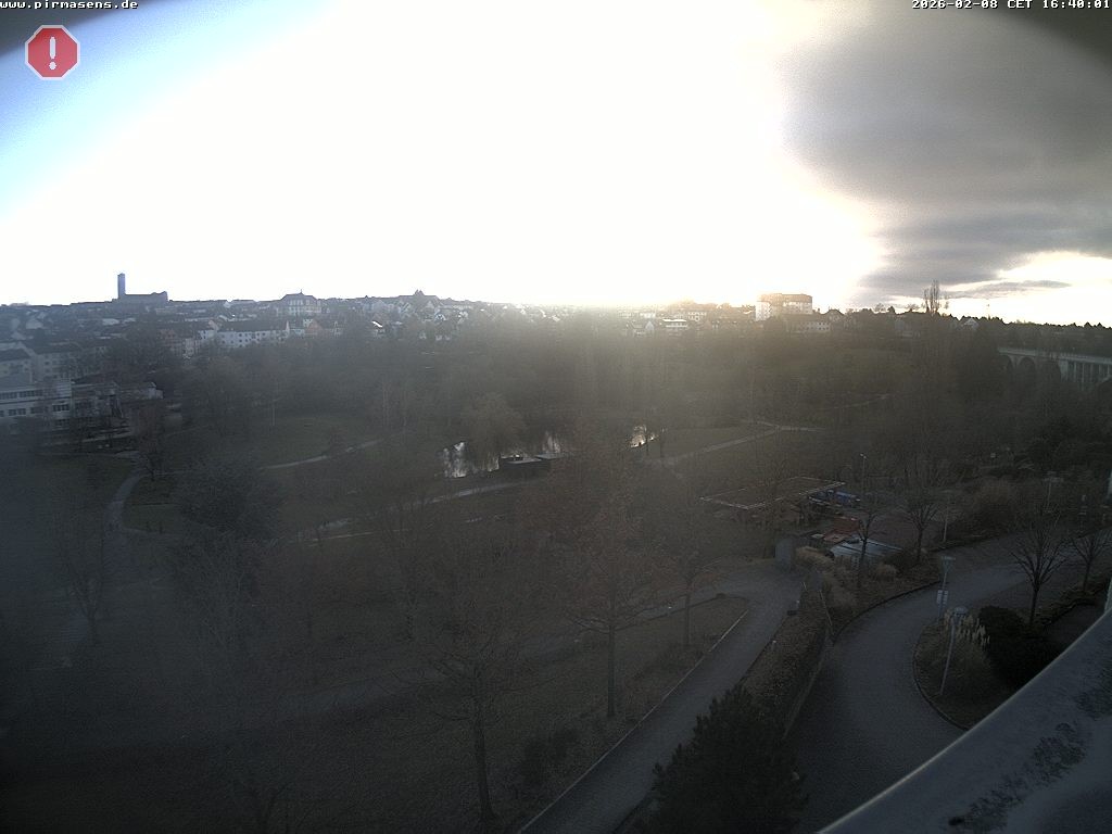 Archiv Foto Webcam Pirmasens - Blick vom Museum Dynamikum auf den Strecktalpark