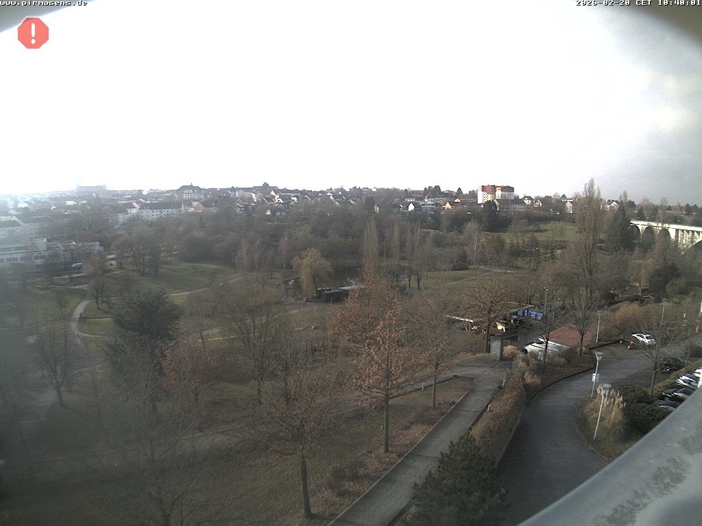 Archived image Webcam Pirmasens (Rheinland-Pfalz) - Blick vom Museum Dynamikum auf den Strecktalpark
