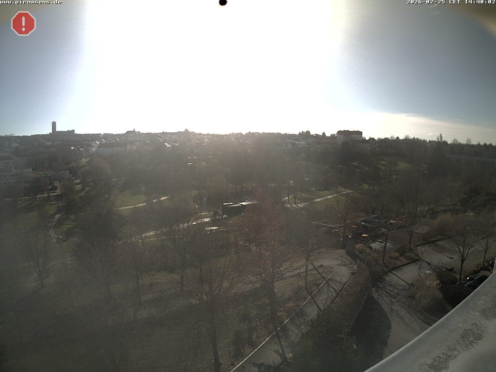 Archiv Foto Webcam Pirmasens - Blick vom Museum Dynamikum auf den Strecktalpark