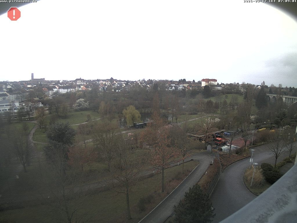 Archiv Foto Webcam Pirmasens - Blick vom Museum Dynamikum auf den Strecktalpark