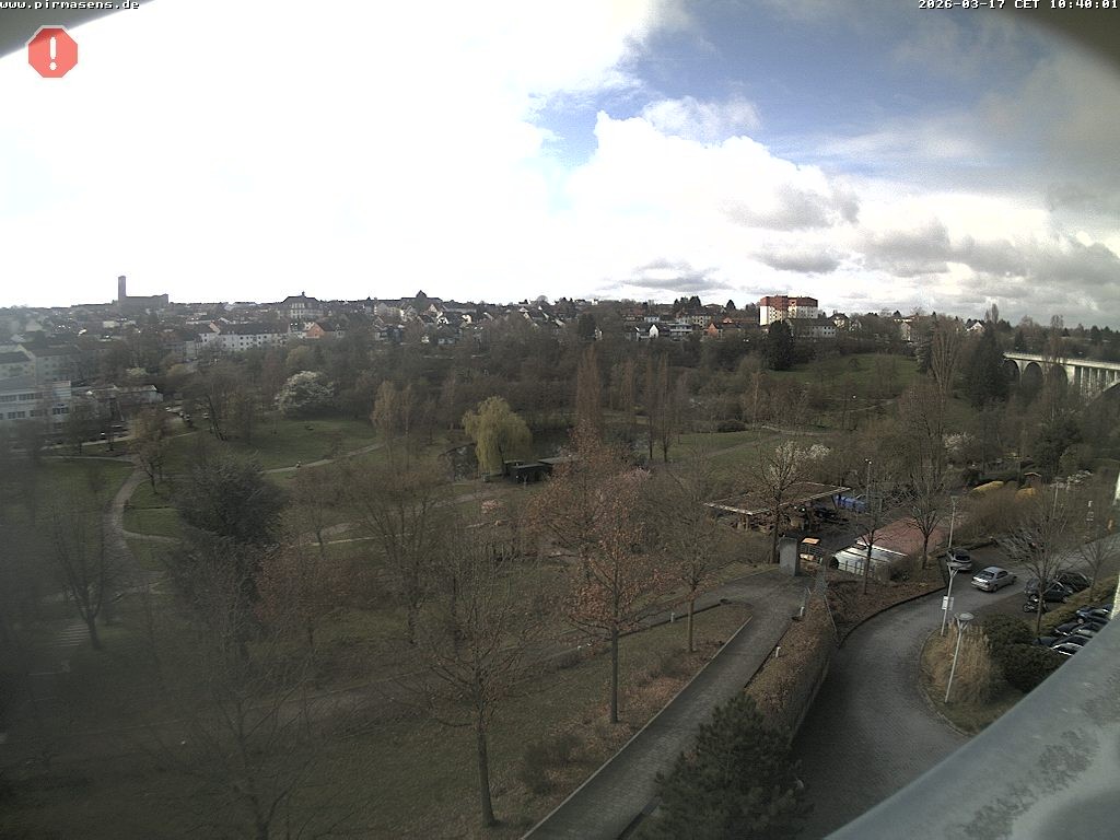 Archiv Foto Webcam Pirmasens - Blick vom Museum Dynamikum auf den Strecktalpark