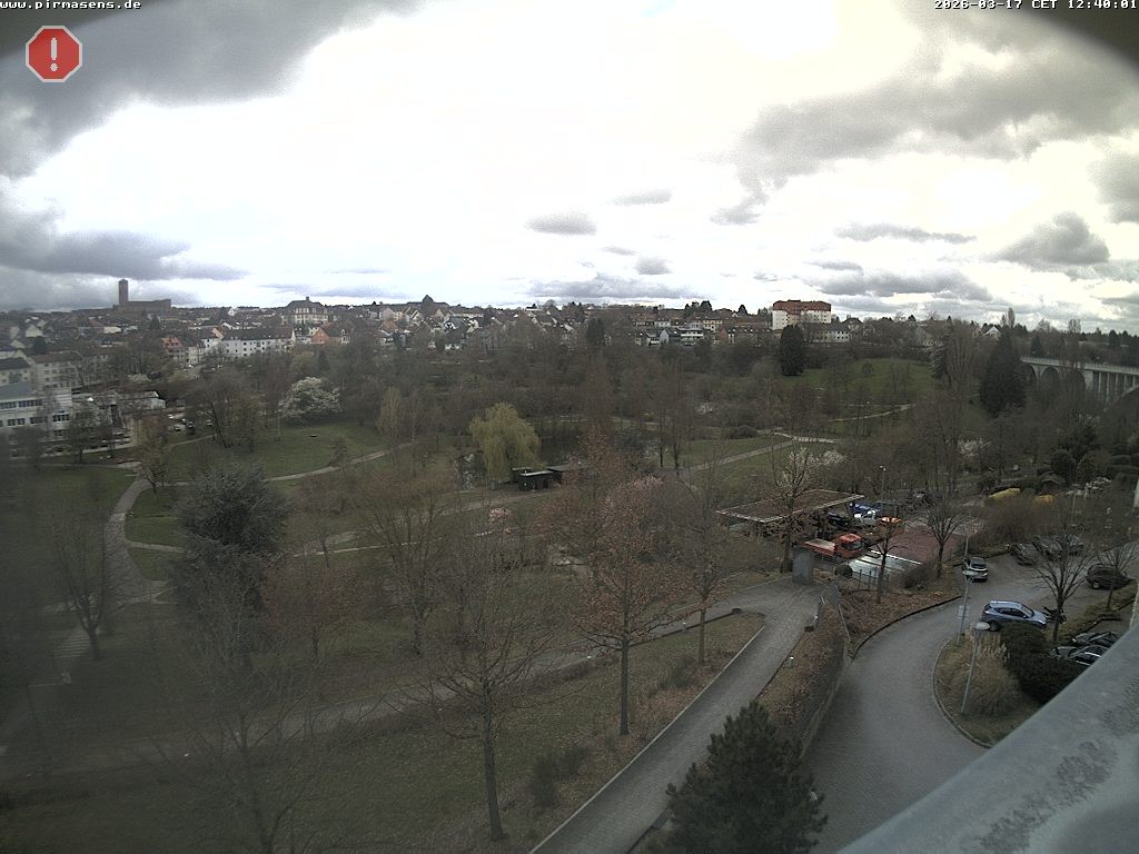 Archiv Foto Webcam Pirmasens - Blick vom Museum Dynamikum auf den Strecktalpark
