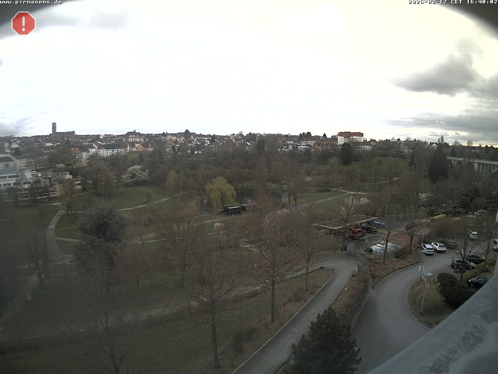 Archiv Foto Webcam Pirmasens - Blick vom Museum Dynamikum auf den Strecktalpark