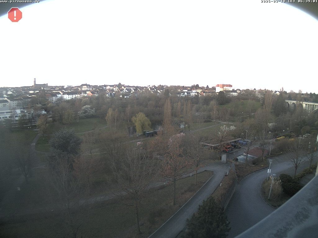 Archiv Foto Webcam Pirmasens - Blick vom Museum Dynamikum auf den Strecktalpark