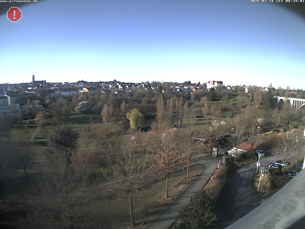 Archiv Foto Webcam Pirmasens - Blick vom Museum Dynamikum auf den Strecktalpark