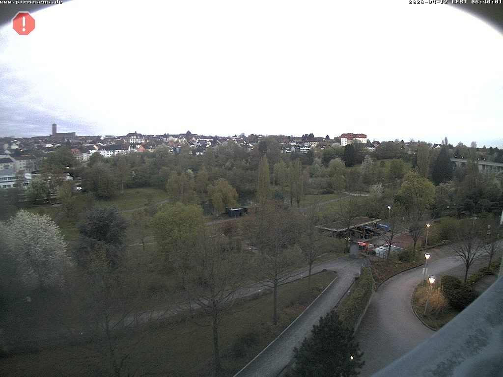 Archiv Foto Webcam Pirmasens - Blick vom Museum Dynamikum auf den Strecktalpark