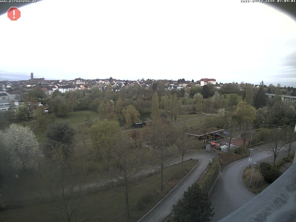 Archiv Foto Webcam Pirmasens - Blick vom Museum Dynamikum auf den Strecktalpark
