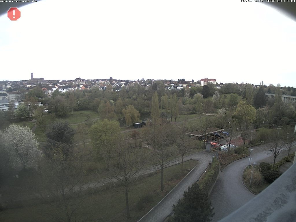 Archiv Foto Webcam Pirmasens - Blick vom Museum Dynamikum auf den Strecktalpark