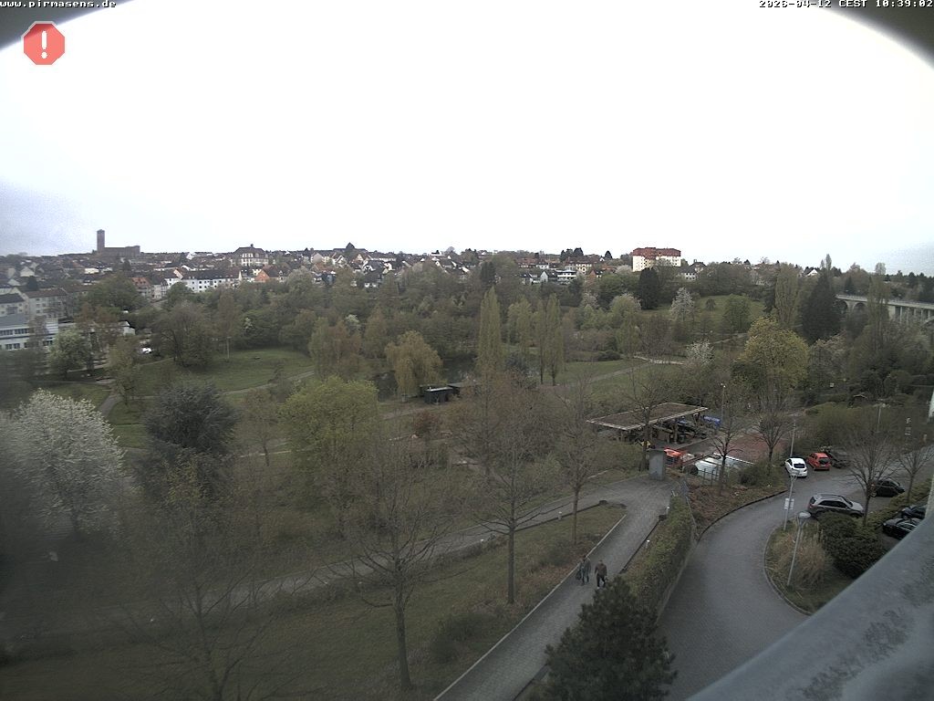 Archiv Foto Webcam Pirmasens - Blick vom Museum Dynamikum auf den Strecktalpark