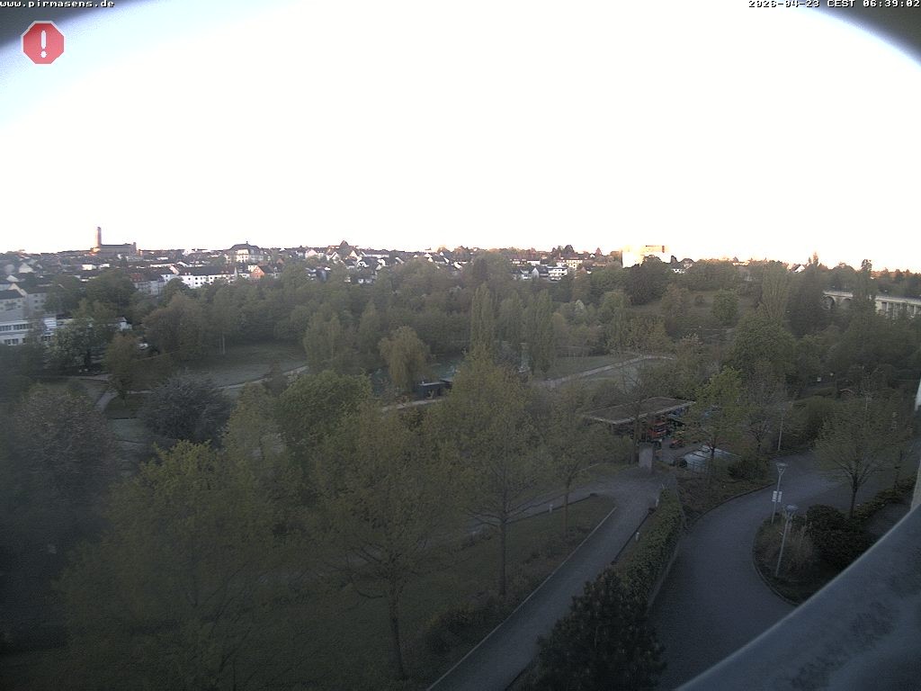 Archiv Foto Webcam Pirmasens - Blick vom Museum Dynamikum auf den Strecktalpark