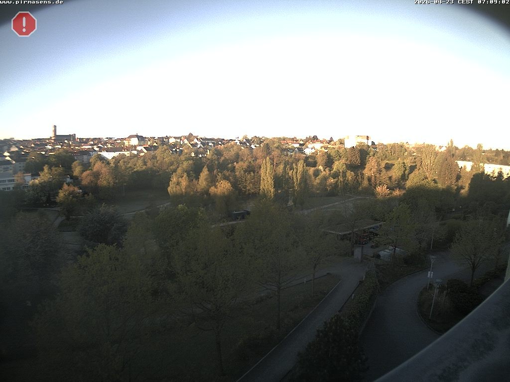 Archiv Foto Webcam Pirmasens - Blick vom Museum Dynamikum auf den Strecktalpark