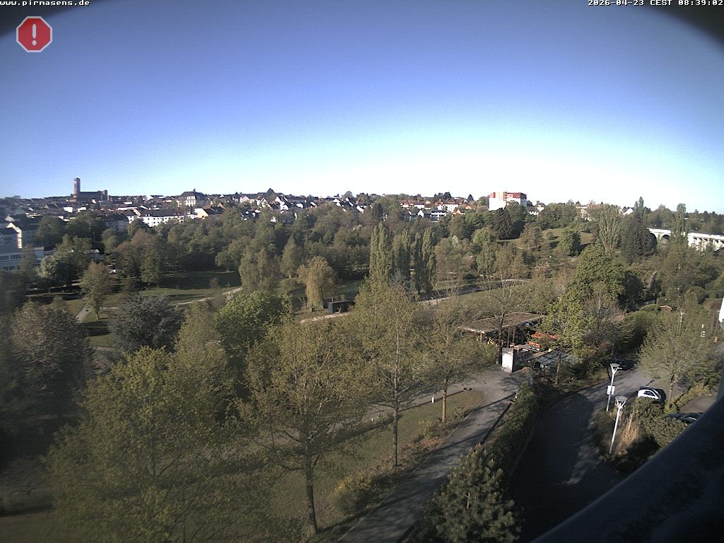 Archiv Foto Webcam Pirmasens - Blick vom Museum Dynamikum auf den Strecktalpark
