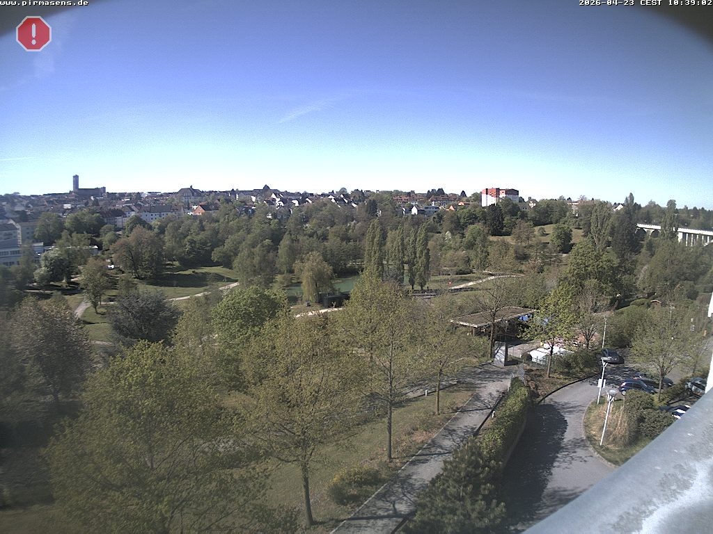 Archiv Foto Webcam Pirmasens - Blick vom Museum Dynamikum auf den Strecktalpark