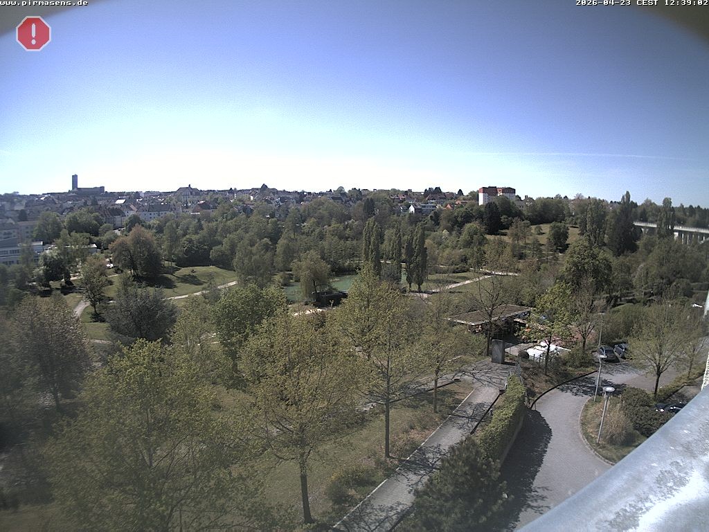 Archiv Foto Webcam Pirmasens - Blick vom Museum Dynamikum auf den Strecktalpark