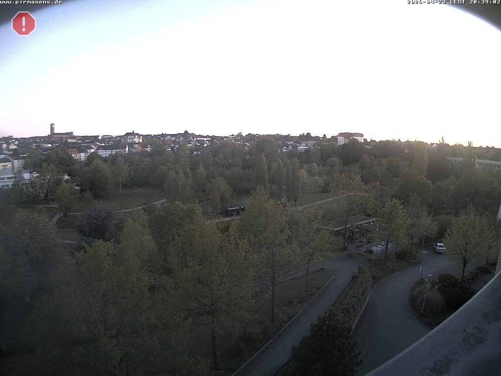 Archiv Foto Webcam Pirmasens - Blick vom Museum Dynamikum auf den Strecktalpark