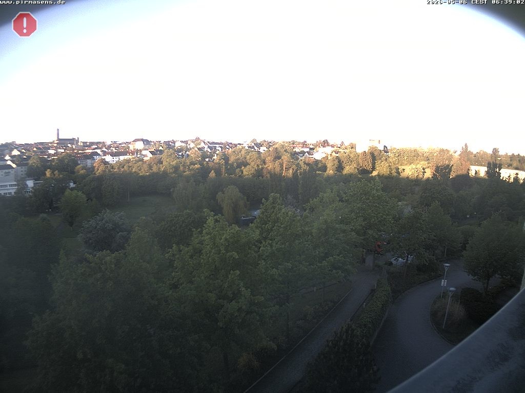 Archiv Foto Webcam Pirmasens - Blick vom Museum Dynamikum auf den Strecktalpark
