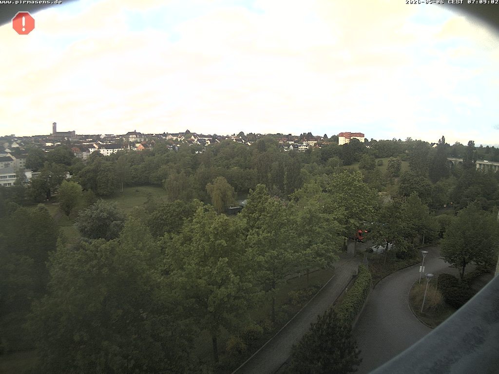 Archiv Foto Webcam Pirmasens - Blick vom Museum Dynamikum auf den Strecktalpark
