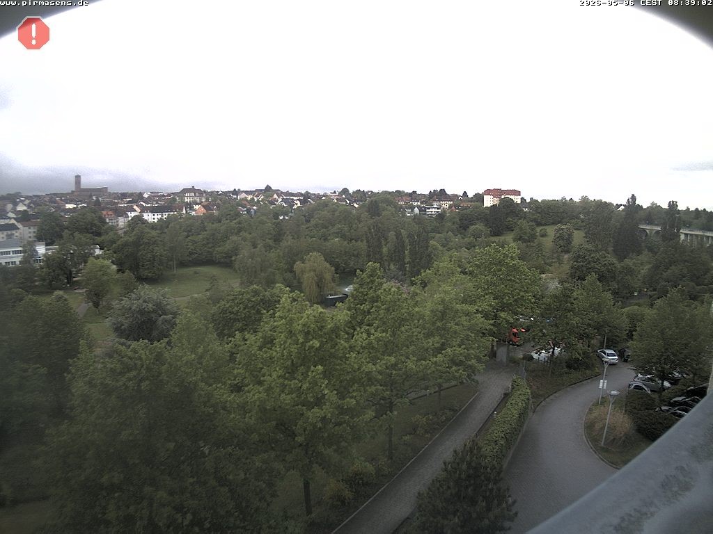 Archiv Foto Webcam Pirmasens - Blick vom Museum Dynamikum auf den Strecktalpark