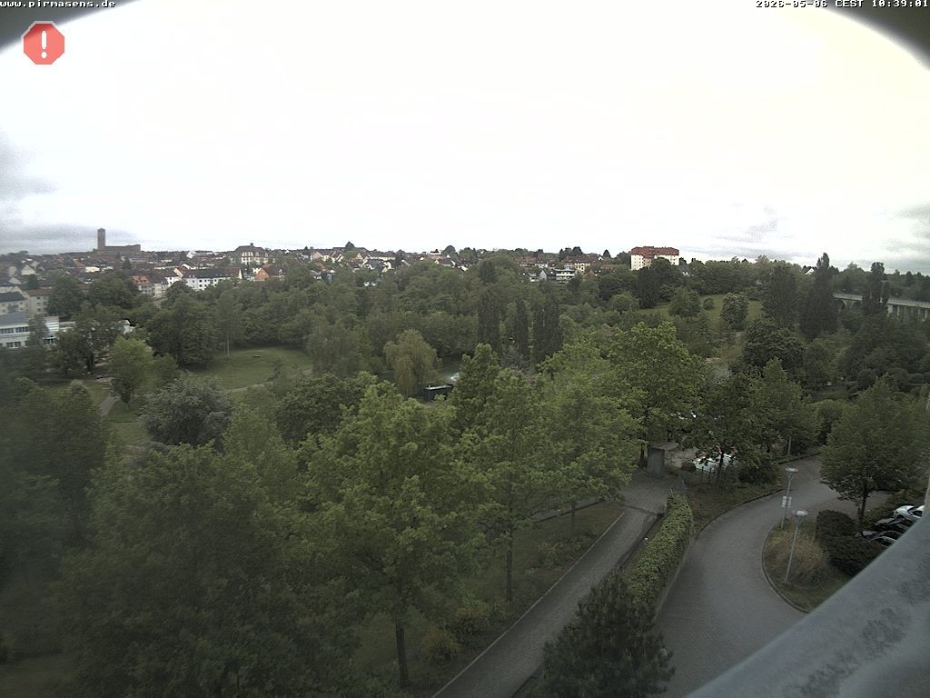 Archiv Foto Webcam Pirmasens - Blick vom Museum Dynamikum auf den Strecktalpark