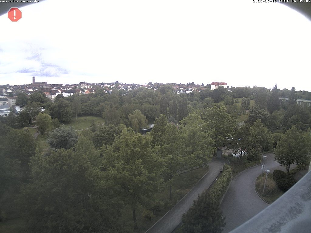 Archiv Foto Webcam Pirmasens - Blick vom Museum Dynamikum auf den Strecktalpark
