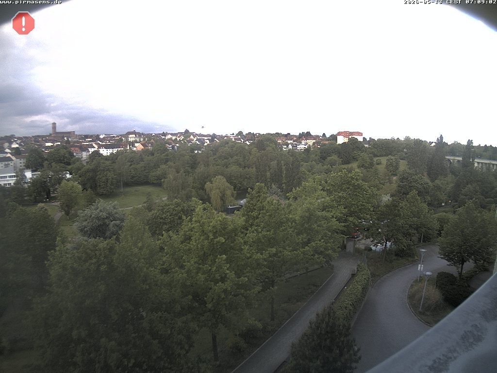 Archiv Foto Webcam Pirmasens - Blick vom Museum Dynamikum auf den Strecktalpark