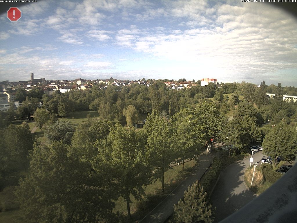 Archiv Foto Webcam Pirmasens - Blick vom Museum Dynamikum auf den Strecktalpark