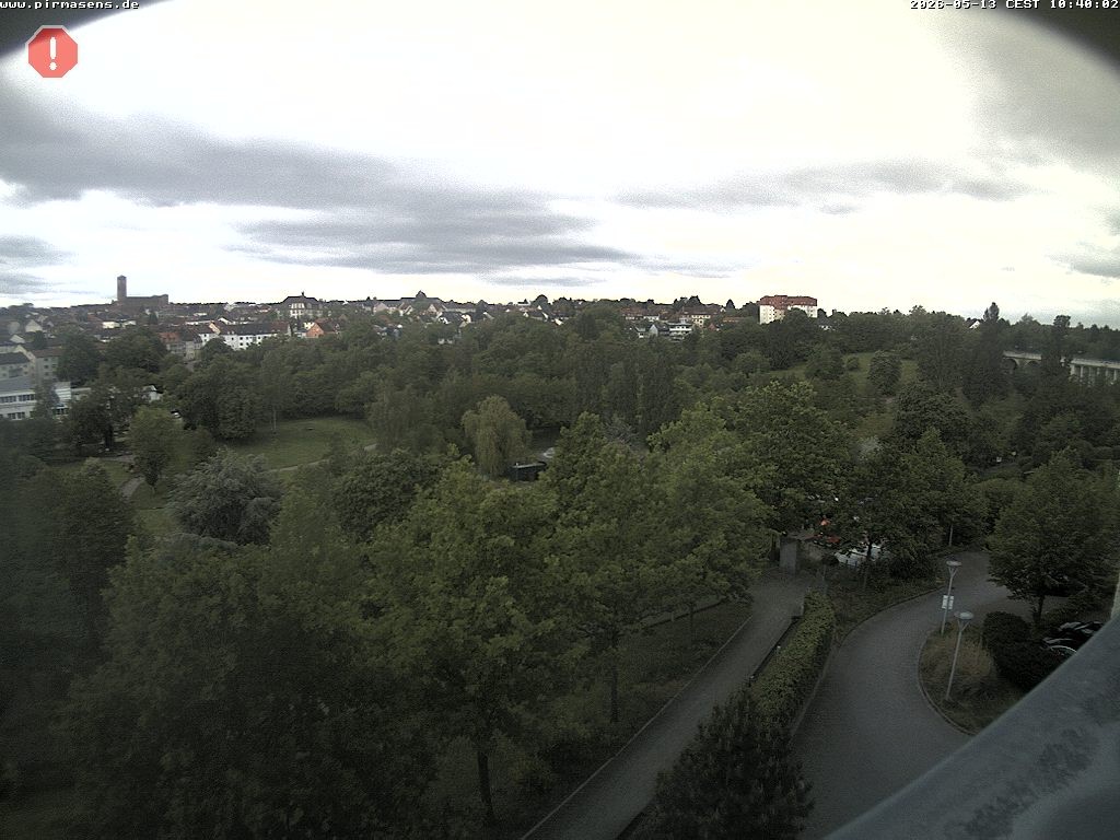 Archiv Foto Webcam Pirmasens - Blick vom Museum Dynamikum auf den Strecktalpark
