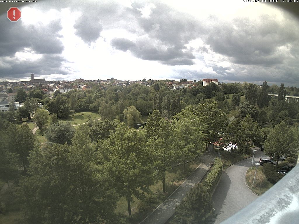 Archiv Foto Webcam Pirmasens - Blick vom Museum Dynamikum auf den Strecktalpark
